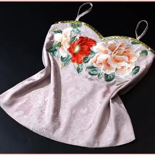 Китайская традиционная атласная жаккардовая вышитая кофта Hanfu 5 цветов женская