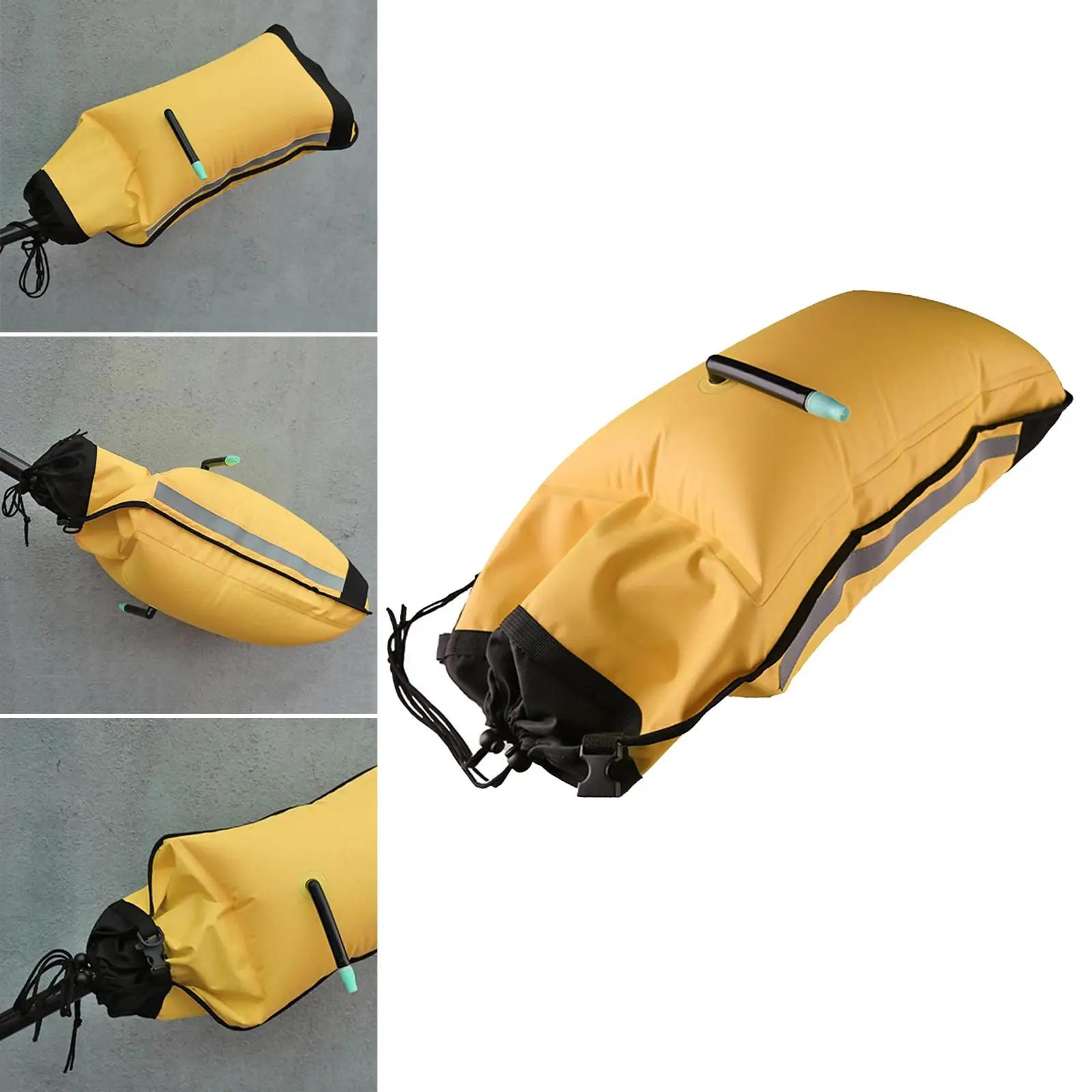 

Inflatable Paddle Float Dual Chamber Safety Bag Floating Bag