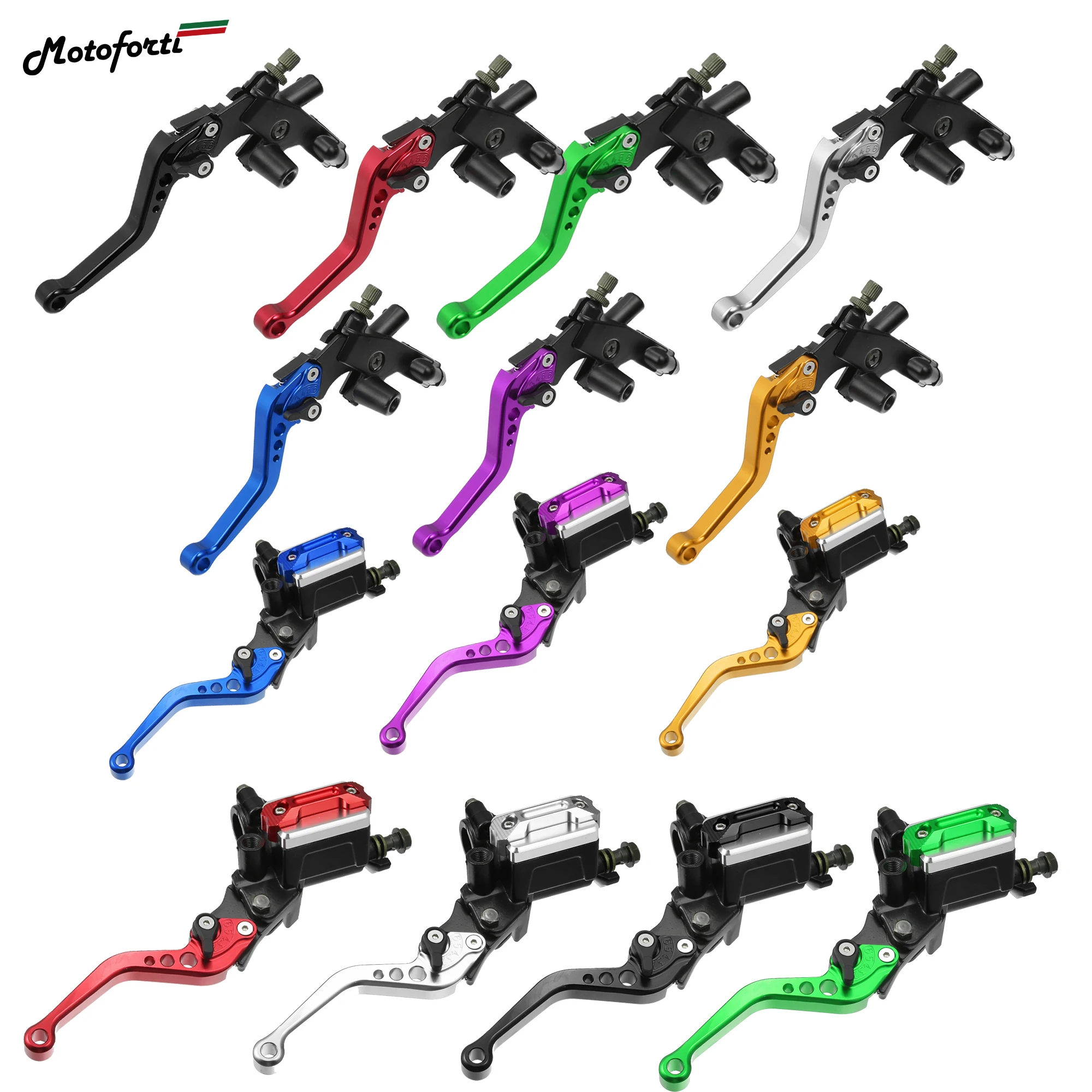 

Motoforti 1 Pair 7/8" 22mm Universal Motorcycle Dual Handlebar Brake Master Cylinder Clutch Racing motor for Yamaha for Honda