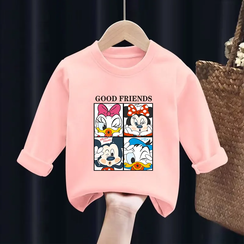 Детская демисезонная водолазка с рисунком Микки Мауса дышащая футболка для