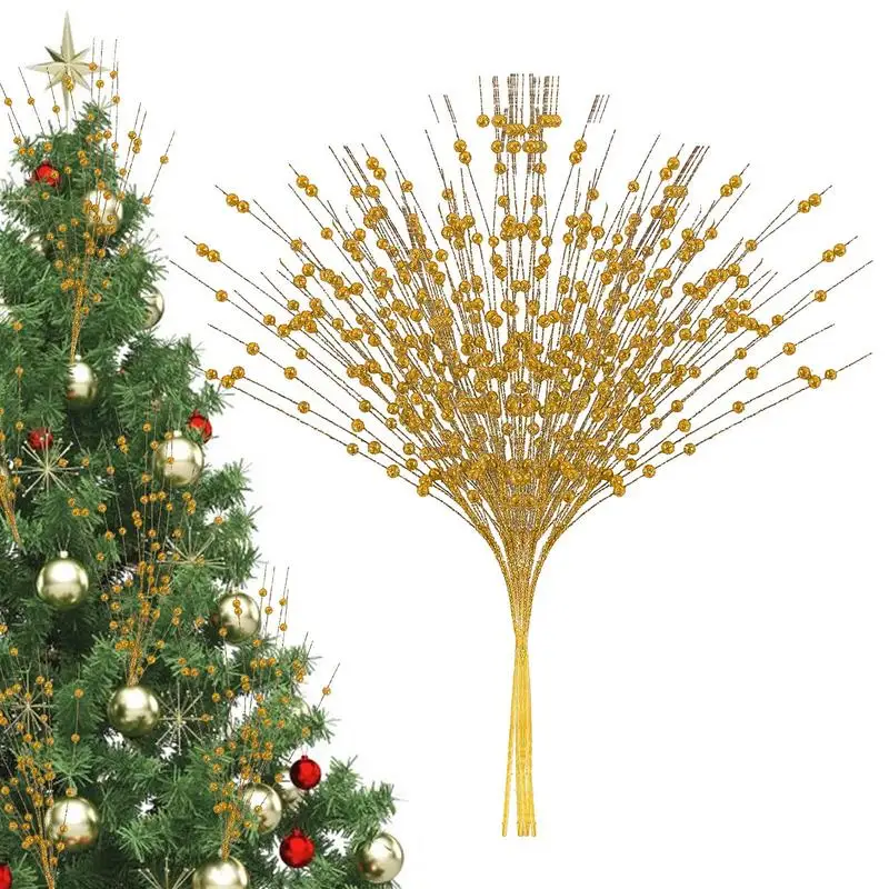 

Berry Stem Tree Decorations Artificial Red Berry Stems Artificial Berry Stems Branches Christmas Tree Decorations Ornaments