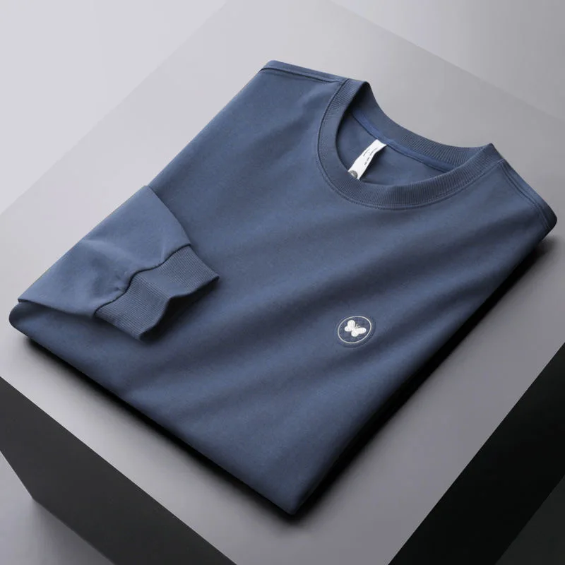 Высококачественный резиновый свитер с круглым вырезом и бабочками модный