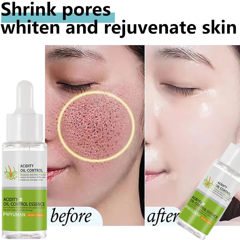 

Pore Shrinking Serum Pore Tightening Minimizing Oil Control Essence Brighten Moisturizing Pores Repair Smooth Korean Cosmetics