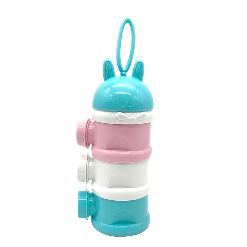 

1PC Portable Baby Food Storage Box Container Infant Feeding Milk Powder Bottle 3 Grid Storage Box