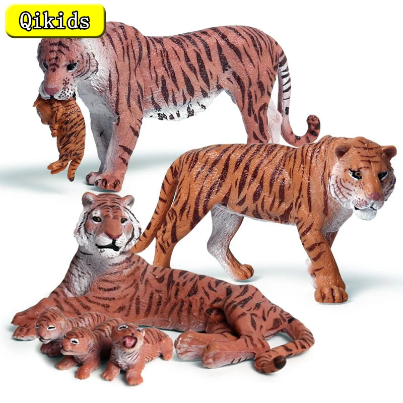 

Simulation Wild Zoo Animals African Tiger Models Action Figures Toy Figurines Miniature Collection Education Toys For Kids Gifts