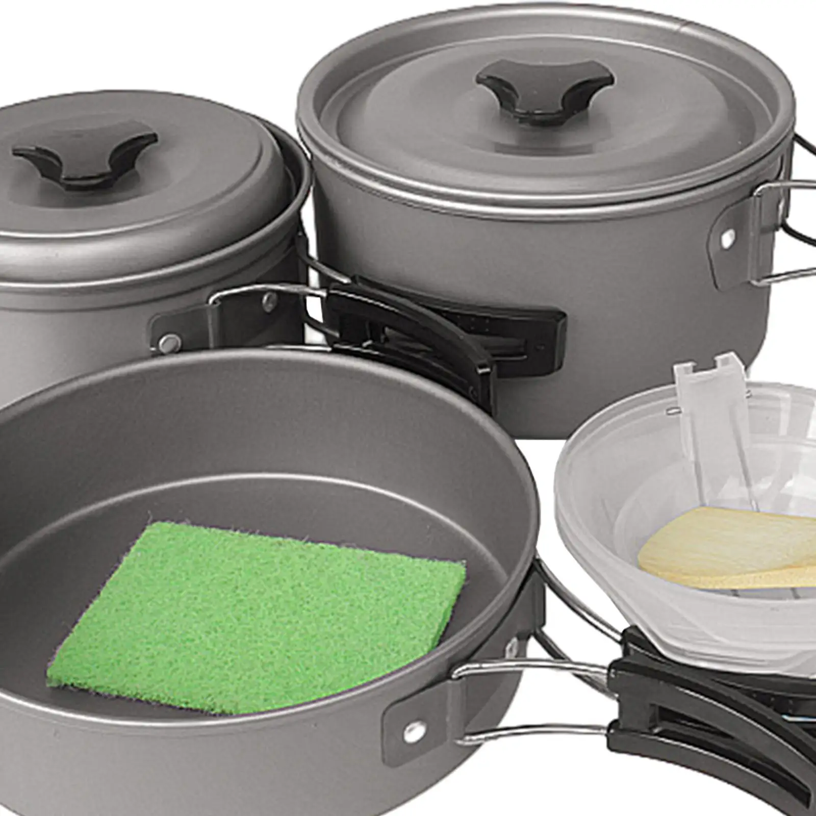 Набор посуды для кемпинга с мисками сковорода пешего туризма