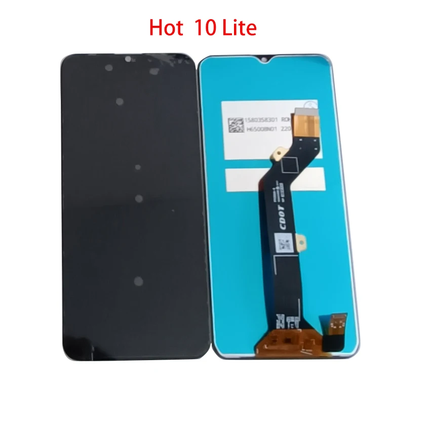 ЖК-дисплей с сенсорным экраном в сборе для Infinix Hot 10 X682 Hot 10i X659 10S X689 10T 10 Play X688 Hot 10 Lite X657