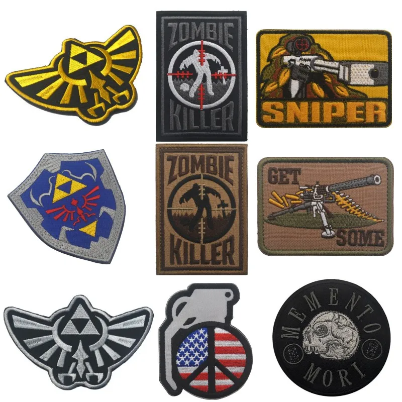 

Hailaer Royal Crest Tactical Badge Embroidery Military Patches for Clothing Game Peripherals Hook Loop Patch Morale Badge