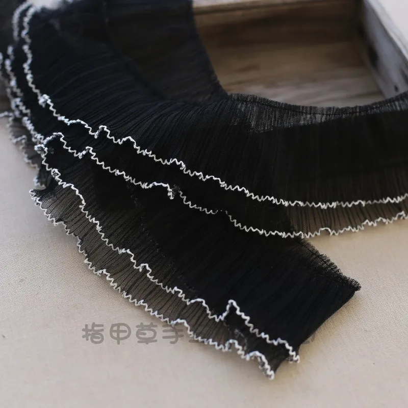 Современная вышитая Цветочная Тюлевая кружевная ткань отделочная лента сделай