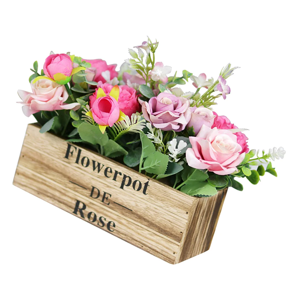 

1Pc Vivid Decorative Potted Plant Imitated Potted Plant for Weeding Scene Arrangement