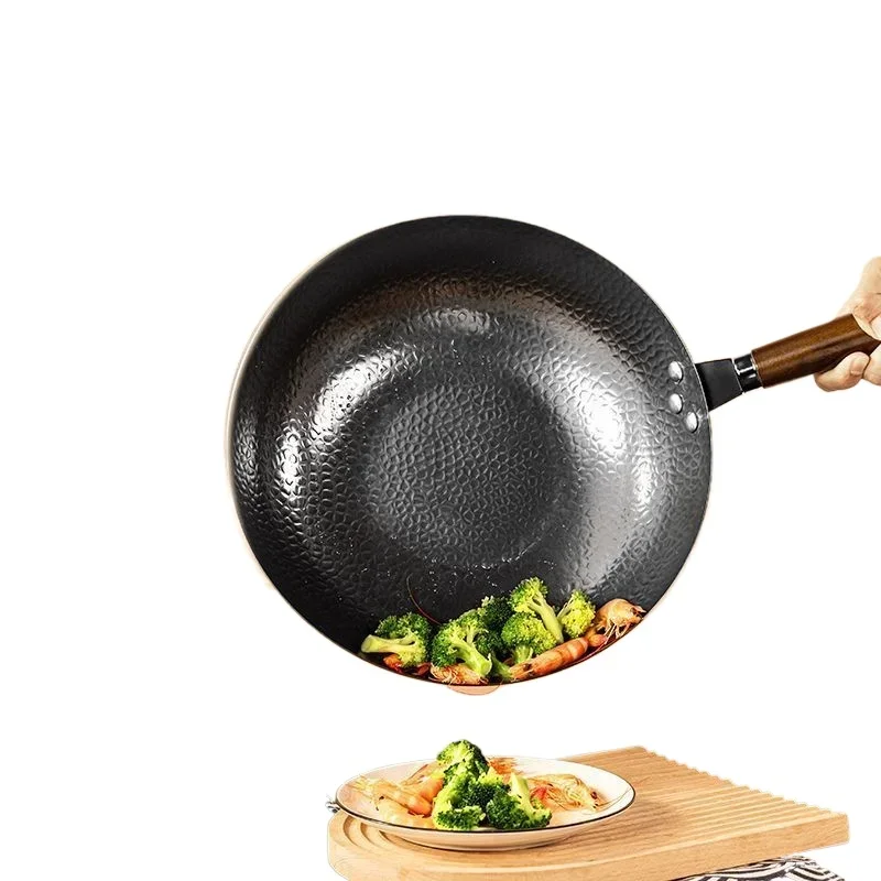 Весы для рыбы 32/34 см железная ВОК ручная молотковая традиционная кухонная посуда