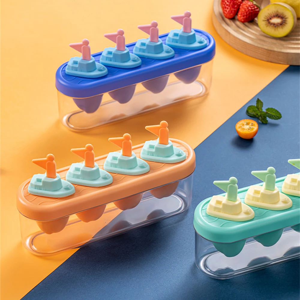 

Ice Bar Mold Diy Food Grade Quick Freezing Easy Demoulding Household Self-made Ice Bar Grinder Ice Cream Mold