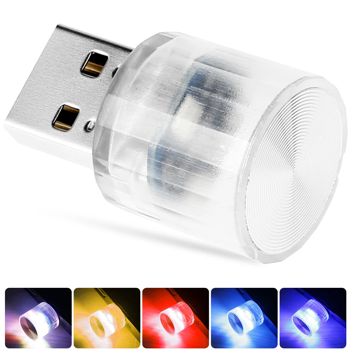 

Car LED Atmosphere Lights Decorative Lamp Automotive Portable Plug Play Auto Interior Accessories Mini USB Led Light for Car