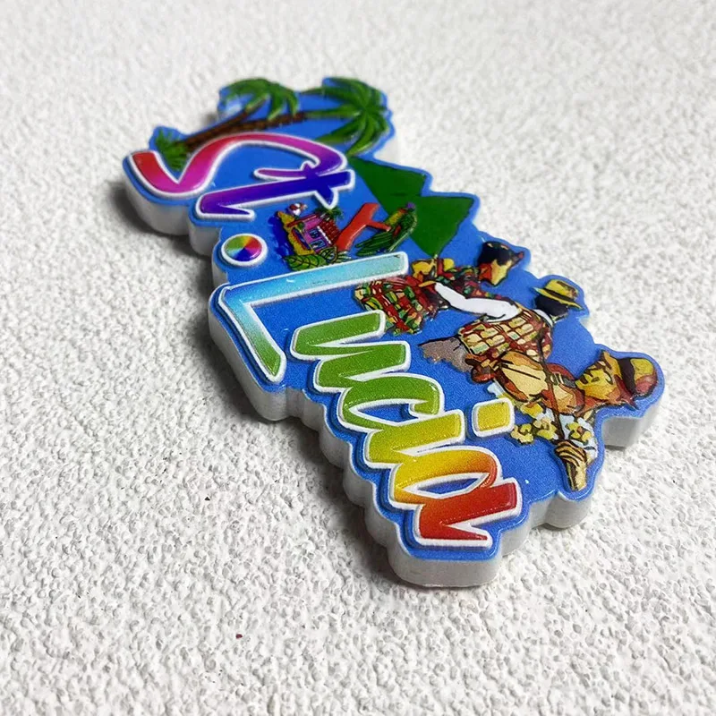 Сувениры Saint Lucia домашний декор творческие гуманитарные науки 3D наклейки на