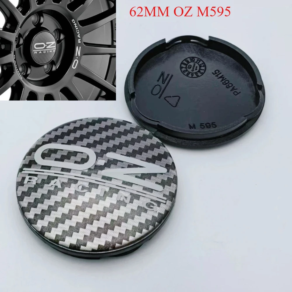 Комплект из 4 колпачков для колесных дисков OZ Racing (62 мм) с логотипом, заглушки для центра диска, пылезащитные колпаки M595 O.Z, замена автомобильных аксессуаров (art.: 3920dc404aab2) - 3920dc404aab2