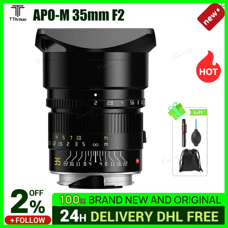 

TTArtisan APO-M 35 мм F2 ASPH MF полнокадровая Большая диафрагма Prime для Leica M-Mount Cameras Leica speedm240 M3 M6 M7 M8 M9p M1