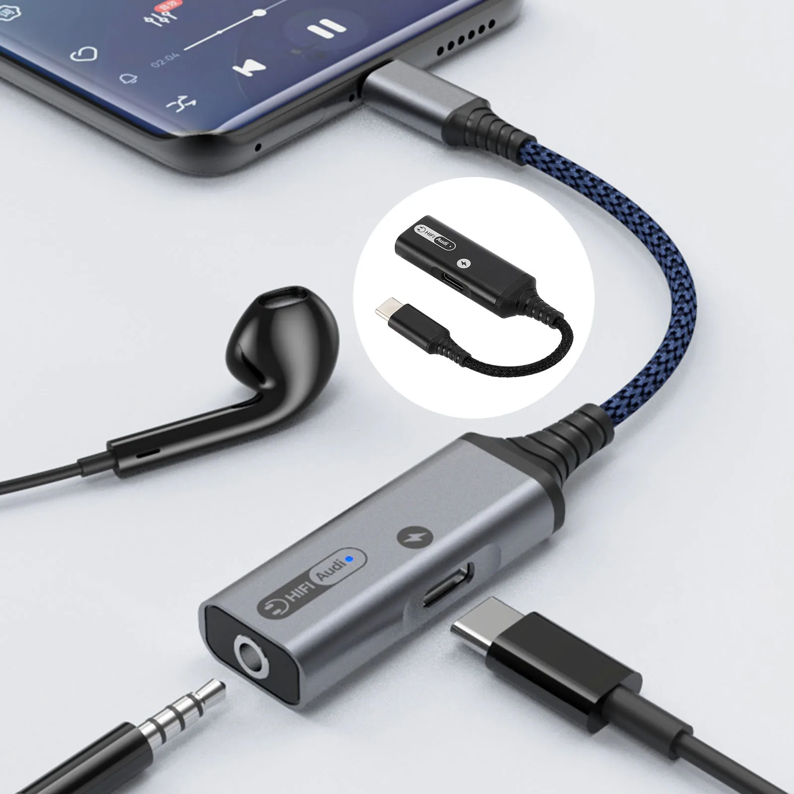 

USB-кабель для наушников типа C, USB Type-C