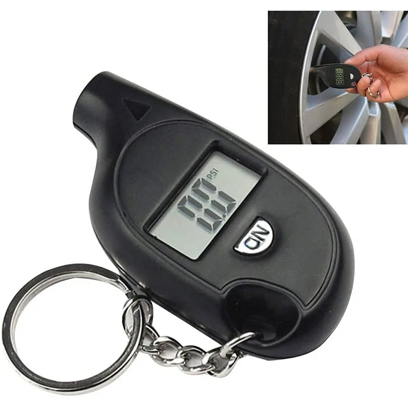 

Mini LCD Digital Tire Tyre Keychain Air Pressure Gauge Car Tire Air Pressure Tester Meter Car Auto Motorcycle Tire Safety Alarm
