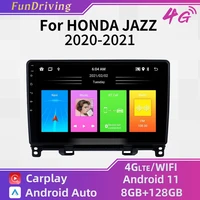 2 din android car stereo for honda jazz 2020 2021 car radio 4g player auto navigation gps head unit multimedia autoradio carplay