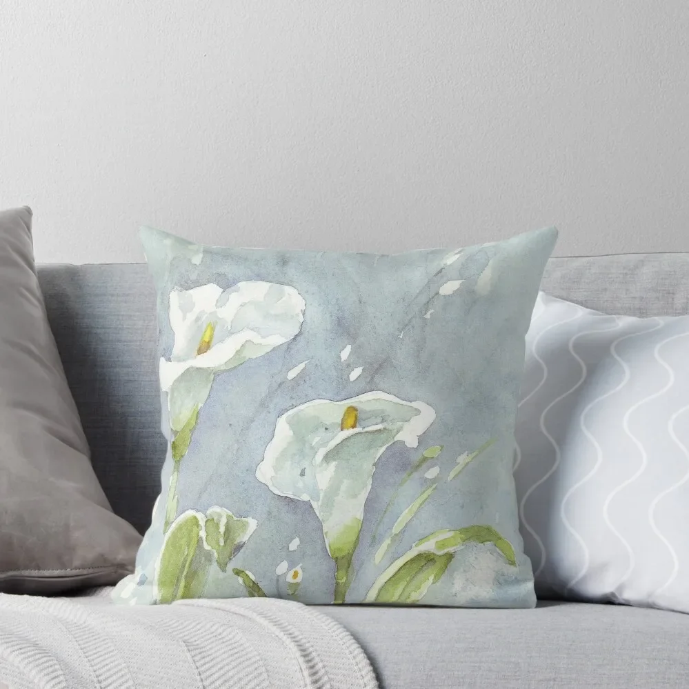 Луковые лилии (и светлячки) ночью декоративная подушка рождественская для дома