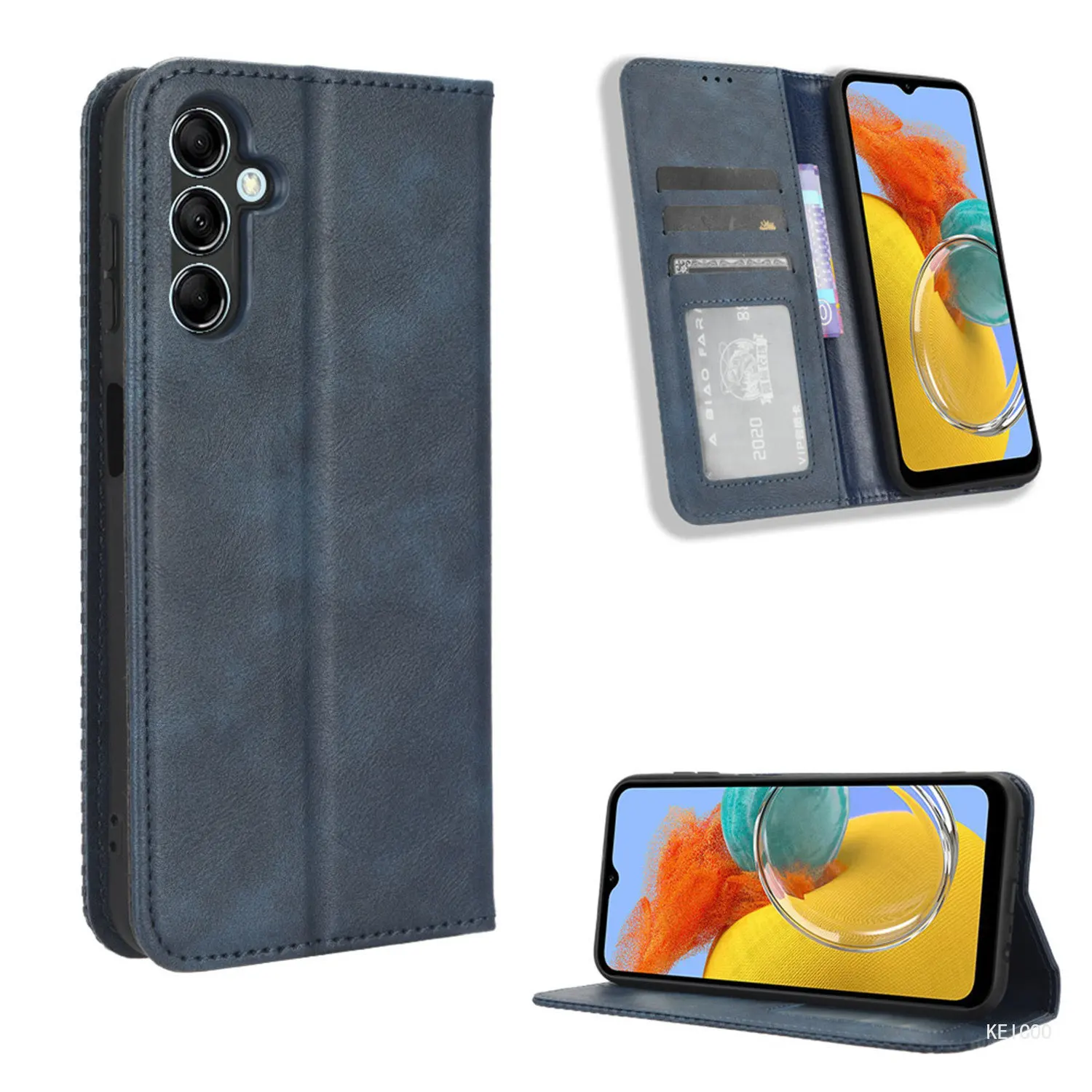 

Leather Cover for Samsung Galaxy M14 M54 M 14 54 5G SM-M146B SM-M546B Housing Card Slot Stand Holder Wallet Non-slip Phone Shell