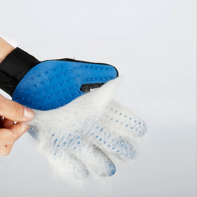 

Dog brush Glove finger cleaning Massage Glove for Pet cat Grooming comb hair gloves animal Deshedding tools