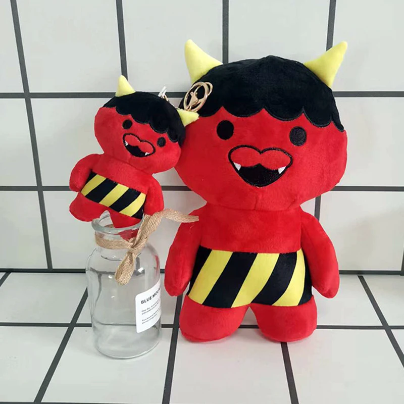 

15 см Аниме игра Vtuber Luxiem Косплей красные плюшевые мягкие куклы Vox Akuma Kawaii подвеска на рюкзак Plushie брелок игрушки кукла подарок