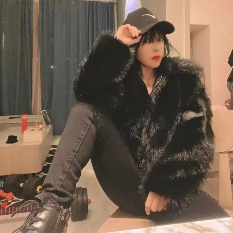 Женская зимняя куртка с отложным воротником хлопковое пальто длинным рукавом и