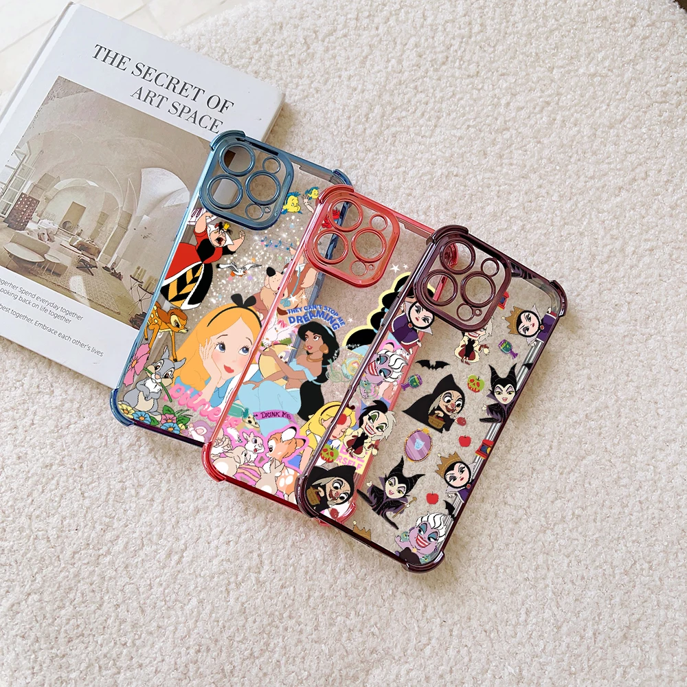 Disney Princess Alice Evil Queen Phone Case For Xiaomi 14 14Pro 13 13Pro Poco F4 F5 X5 X3 4G 5G Shockproof Clear Armor Cover