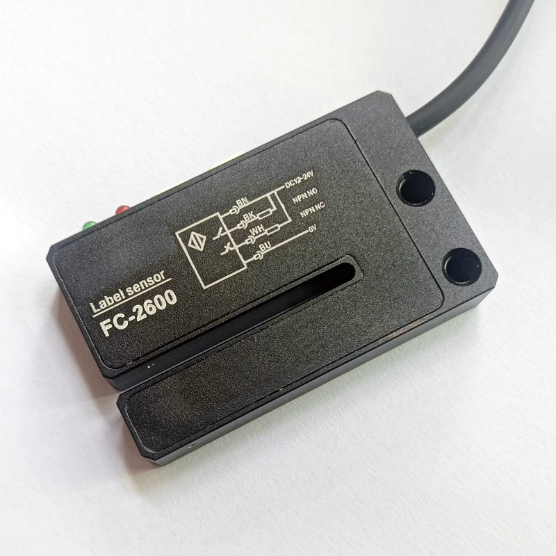 Оптический датчик этикеток S-2600 FC-2600 FC-2600P кнопочная настройка NPN.NO.NC. 12–24 В