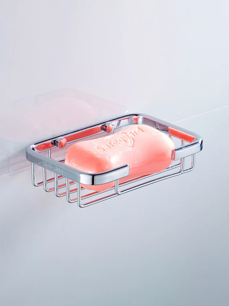 

Bathroom Rack Soap Dish Soap Net Rack Soap Storage Space Aluminum Bathroom Storage Drain Soap Boxes High Quality