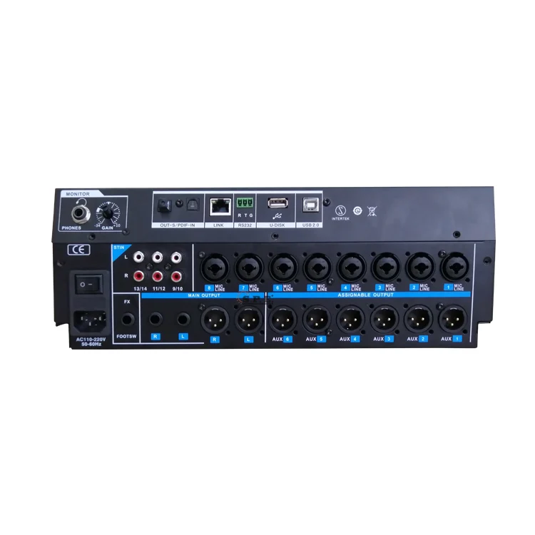 

SPE 16 Channel Professional Digital Audio Music Mixer built in sound card/recorder DJ Console