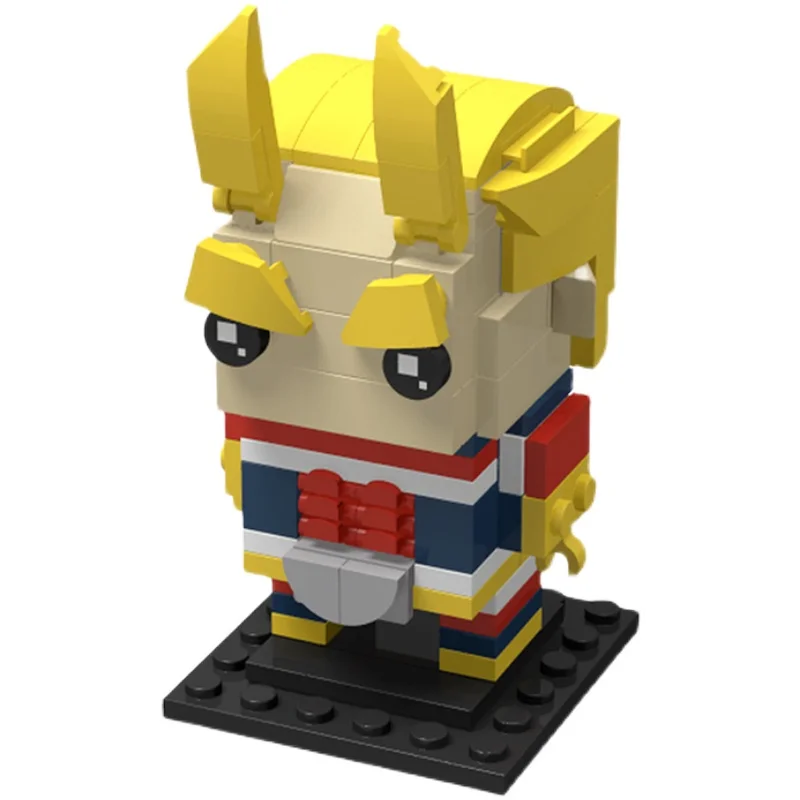 Фото Конструктор MOC My Hero School: Фигурки Деку и Алл-Майт, Модели BrickHeadz, Игрушки для детей, Подарки №4