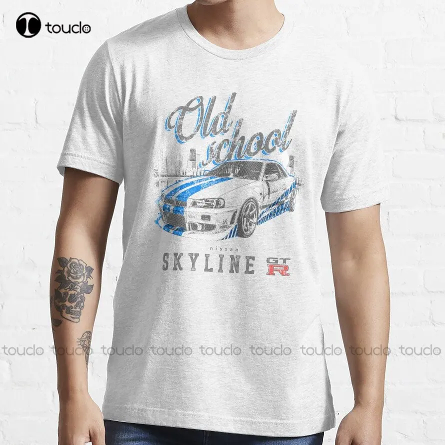 

Niss Skyline Gtr R34 | Old School Jdm Legend |Classic Sportcar Trending T-Shirt White Undershirts Men Custom Gift Xs-5Xl New