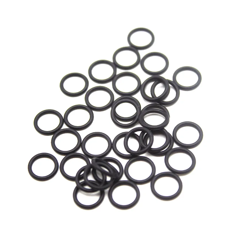 Черное уплотнительное кольцо FFKM ID1.2-5 мм CS 1 мм FFKM автомобильные гайки круглого типа, антикоррозийные маслостойкие уплотнительные прокладки для труб, 10 шт.