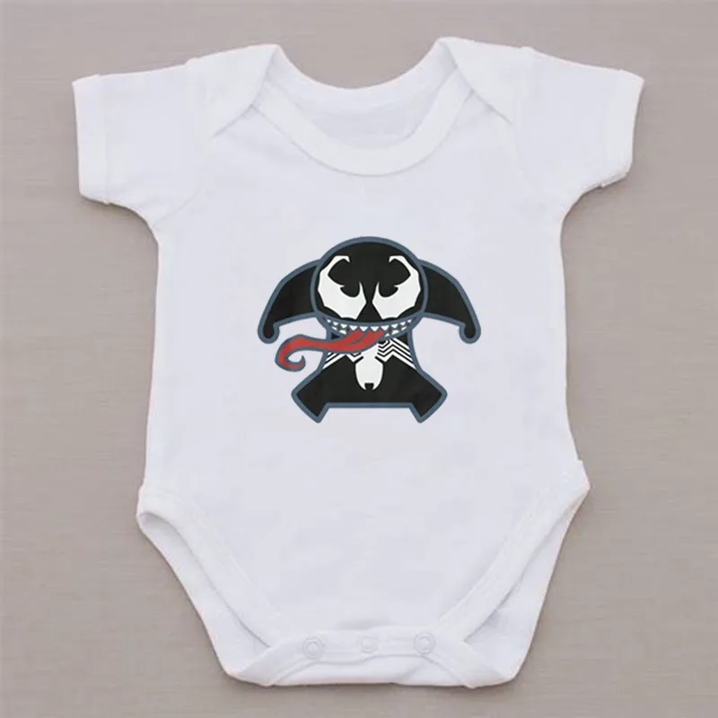 Summer Baby Clothes New 0-24 Infant Newborn Baby Boy Girl Short Sleeve Letter Print Long Tongue Blame Cotton Romper
