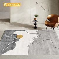 nordic minimalist geometric abstract living room carpet without sand mat home decoration sofa coffee table bedroom tatami carpet