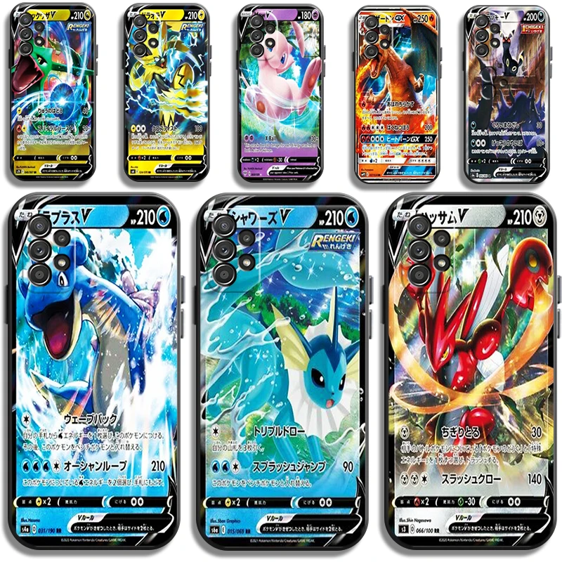 

Pokémon Flash Card Phone Cases For Samsung Galaxy A21S A31 A72 A52 A71 A51 5G A42 5G A20 A21 A22 4G A22 5G A20 A32 5G A11 Funda