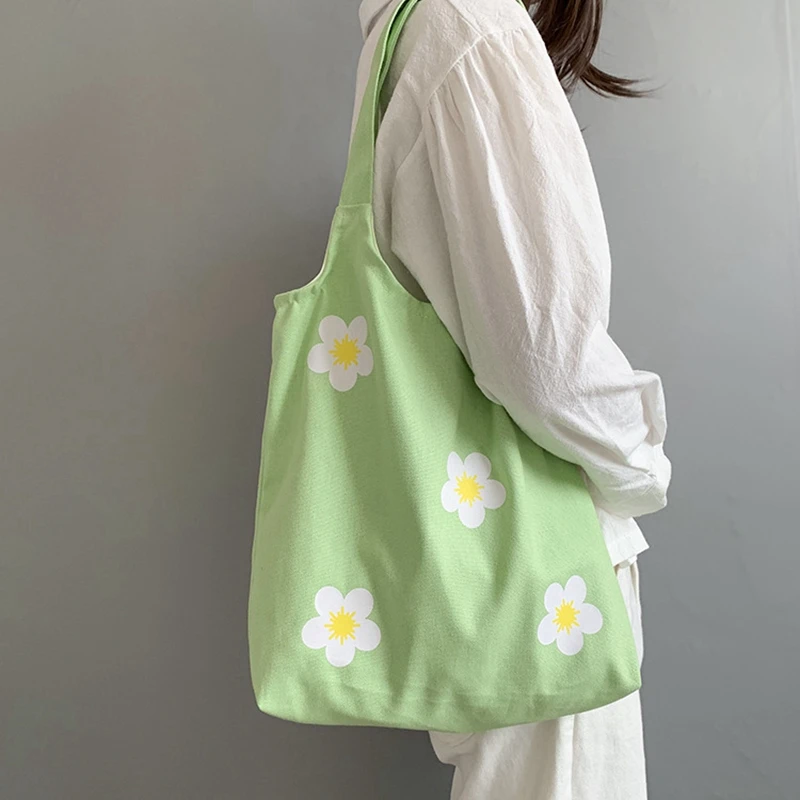 Large canvas bag Women Shopping Tote Simple Lady Shoulder Bag Big Capacity Handle Bag Students Books Bags