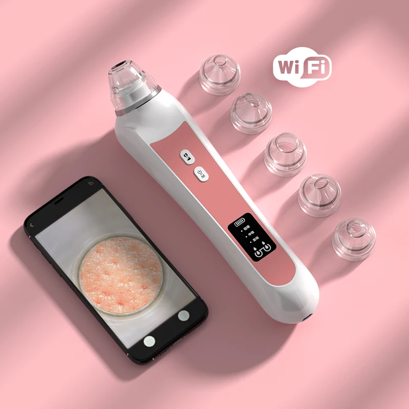 

Professional Waterproof 1.3 Million Pixels 20X Mini Facial Pore Vacuum Deep Cleansing WiFi Blackhead Remover