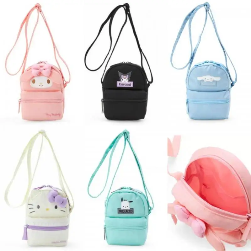 

Kawaii Sanrio Anime Hobby My Melody Kuromi Cinnamoroll Hello Kitty Cartoon Plush Messenger Bag Girly Outing Storage Bag
