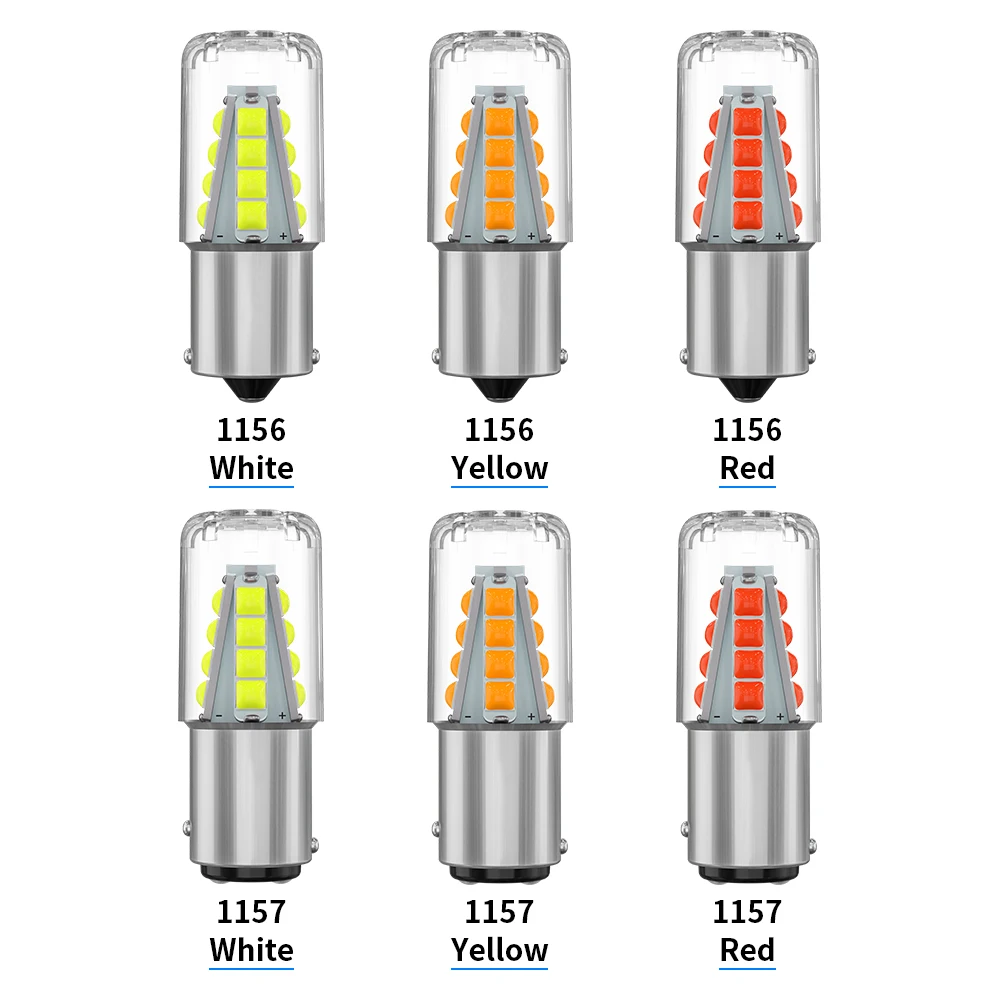 Светодиодные лампы 1156 BA15S P21W S25 7506 1157 P21/5W BAY15D 7528 Сверхъяркие лм 2 шт. - купить по