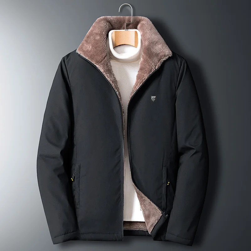 

Aulemen Men Winter Jacket Windproof Warm Coat Men's Casual Men Autumn Brand Outwear New Fashion Outdoor Thick Fleece Jacket Man