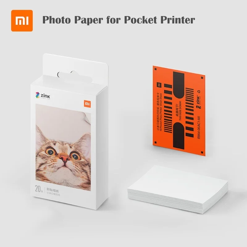 

Фотобумага Xiaomi Mijia для карманного принтера MI 20 шт./50 шт. без чернил печать 3 дюйма прочная цветная клейкая бумага для принтера