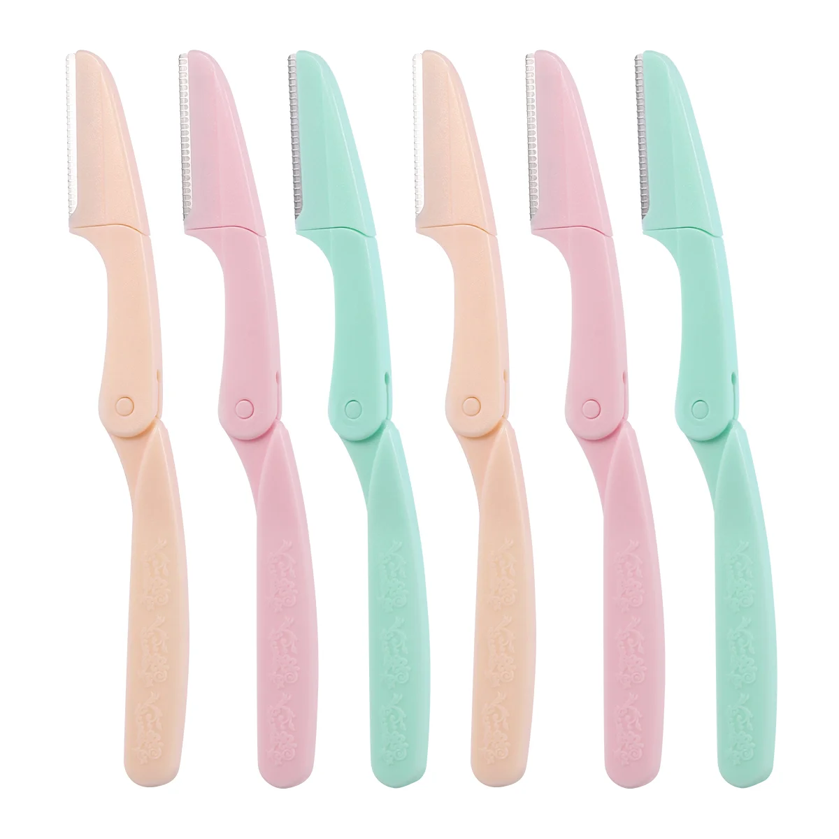

Frcolor 6pcs Safe Portable Foldable Small Practical Hair Trimmer Razor Shaver Removal for Ladies