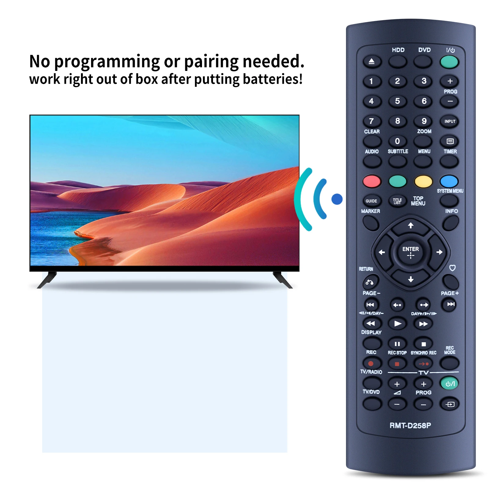 RMT-D258P RMTD258P Пульт дистанционного управления для Sony HDD DVD-плеера Рекордер RDR-DC90 RDR-DC100