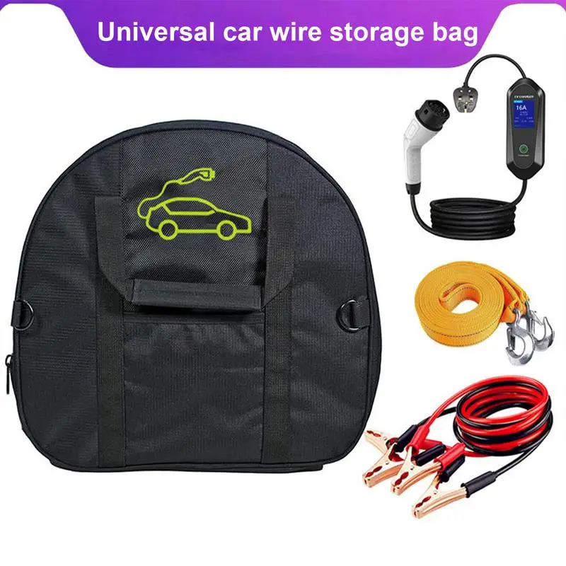 

Cable Storage Bag Trailer Rope Storage Bag Charging Storage Bag Heavy Duty Portable Storage Bag Firewire Storage Bag For Cars