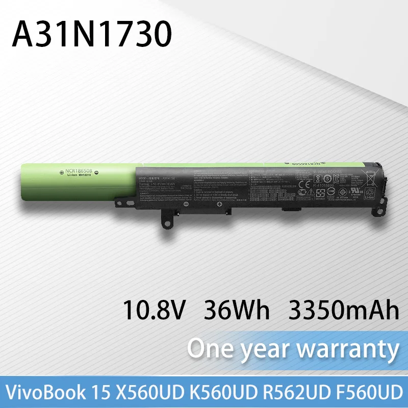 

New A31N1730 Laptop Battery For Asus F560UD-AX8203T/BQ237T K560UD-BQ183T R562UD-EJ155/EJ168T X560UD-BQ009T/BQ011T/BQ148T/BQ167T