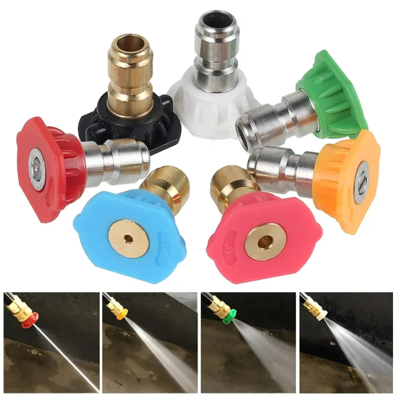 

1/4" Car Pressure Washer Head Turbo Nozzles Sprayer Rotray Pivoting Coupler Jet Sprayer For Quick Connector Car Cleaning