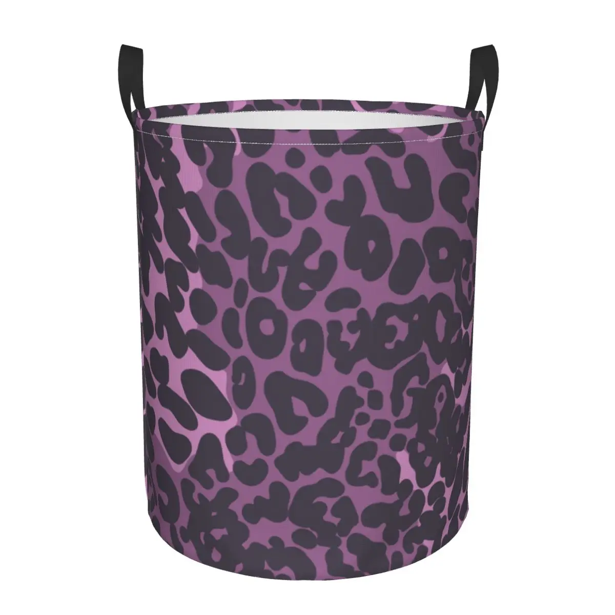 

Водонепроницаемая сумка для хранения, фиолетовая корзина для грязного белья с леопардовым принтом, складное ведро для хранения, органайзер для одежды и игрушек